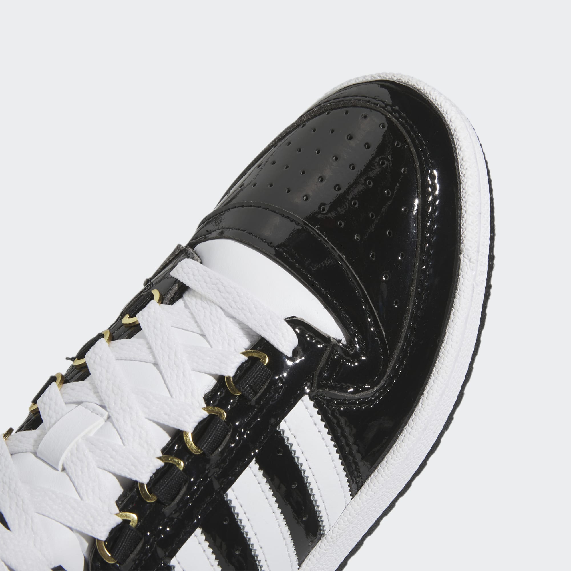Adidas Top Ten Patent Leather Black White Adidas
