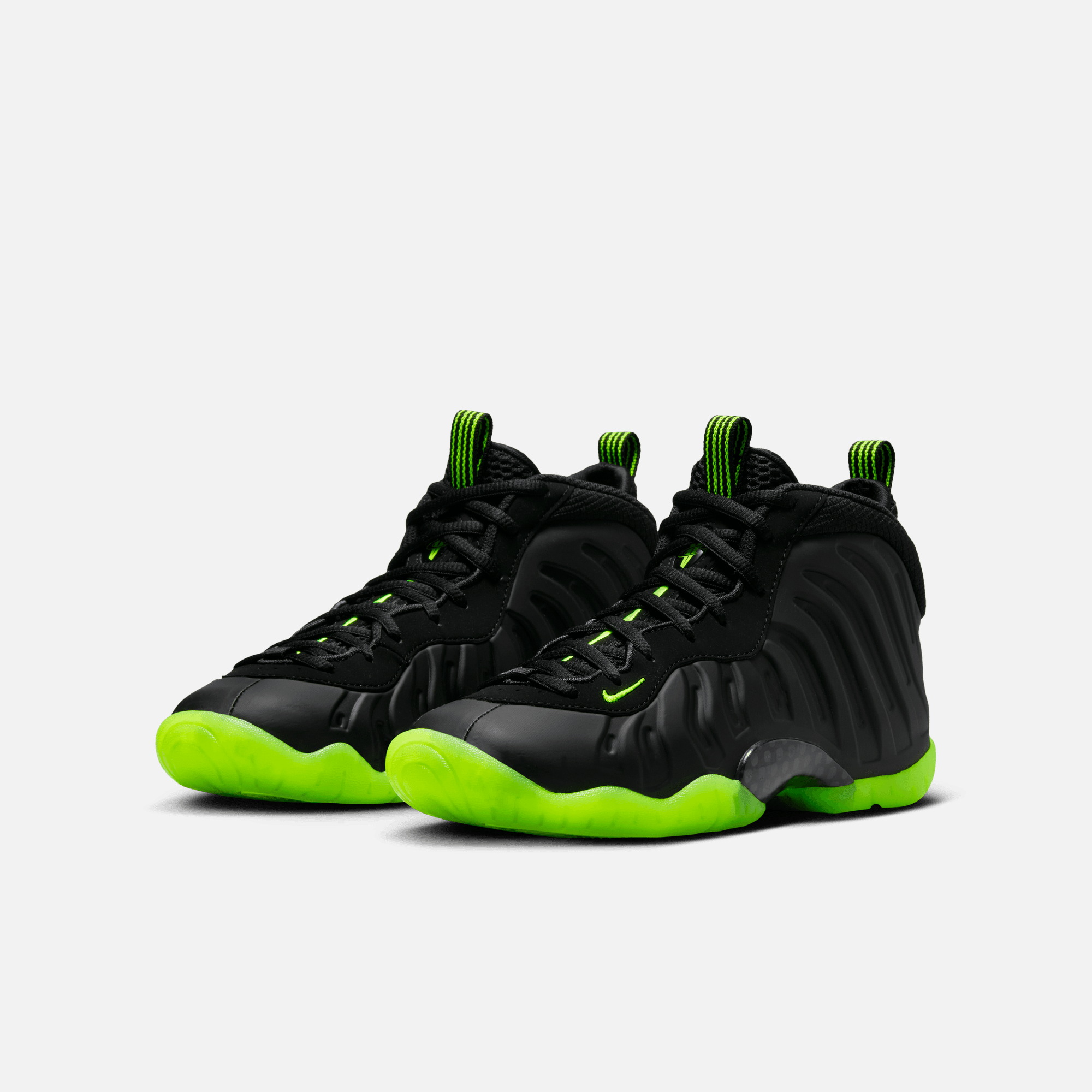 Nike Big Kids' Little Posite One Black Volt (GS)