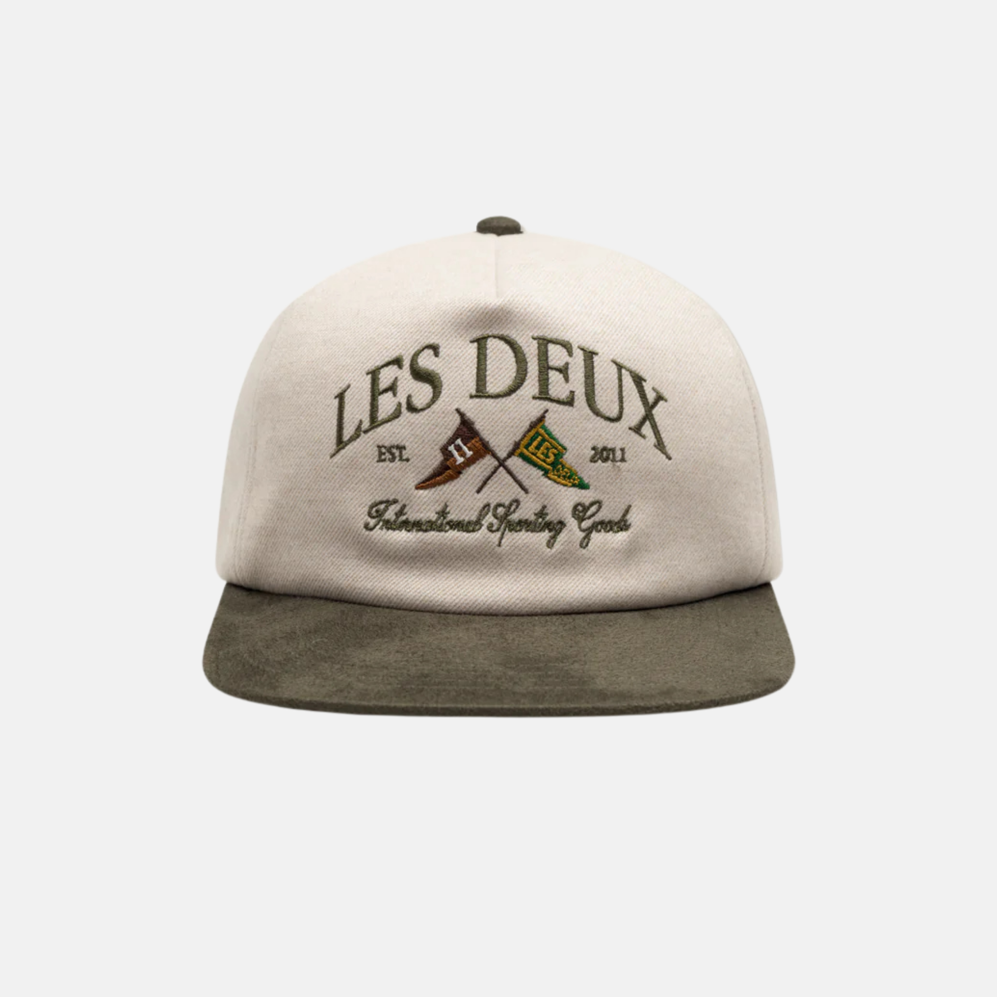 Les Deux Ivory Ivy League Brushed Cap