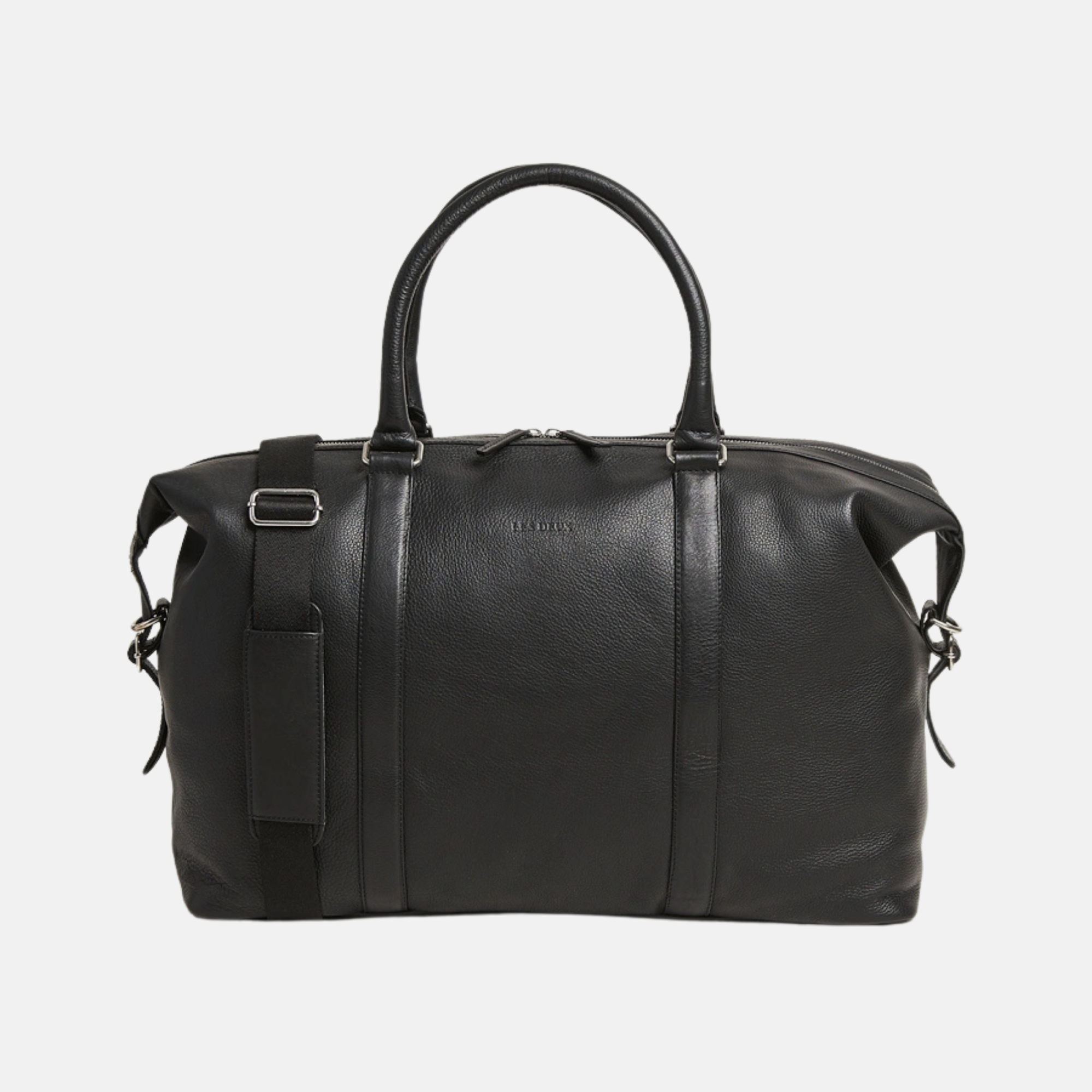 Les Deux Black Leather Weekend Bag
