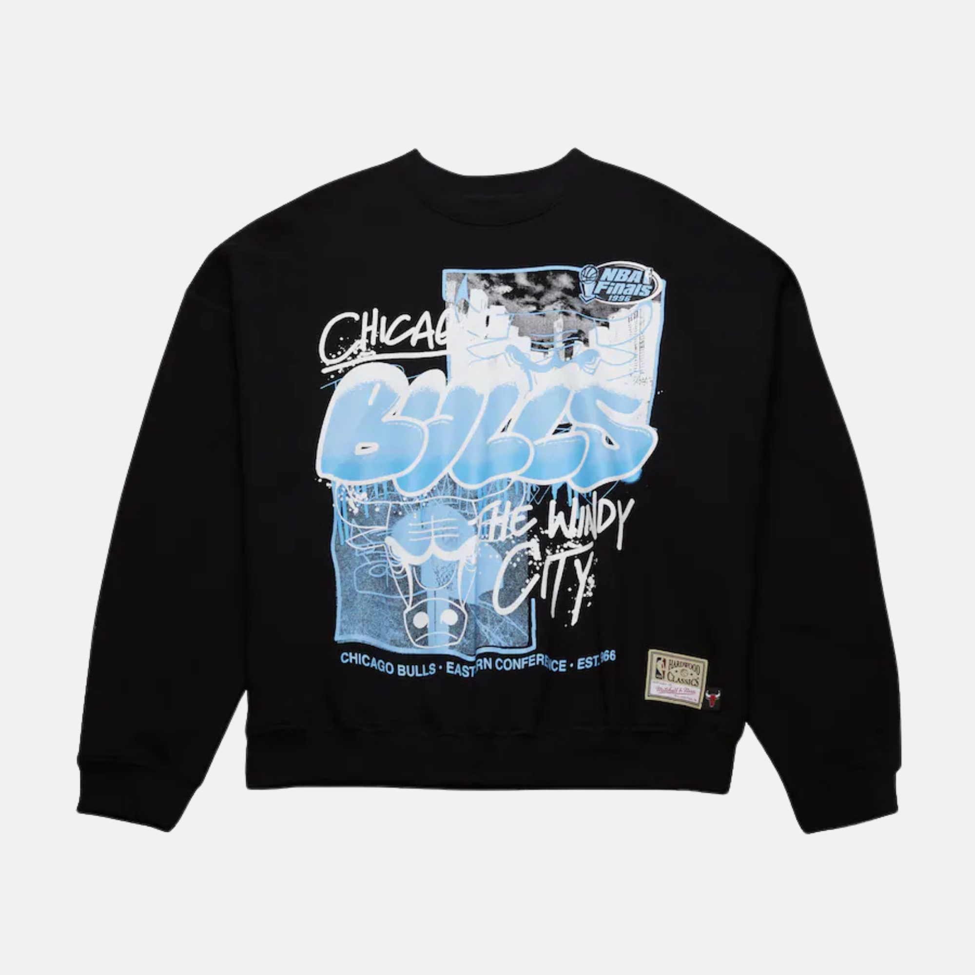 Mitchell & Ness NBA Throw Down Chicago Bulls Crewneck