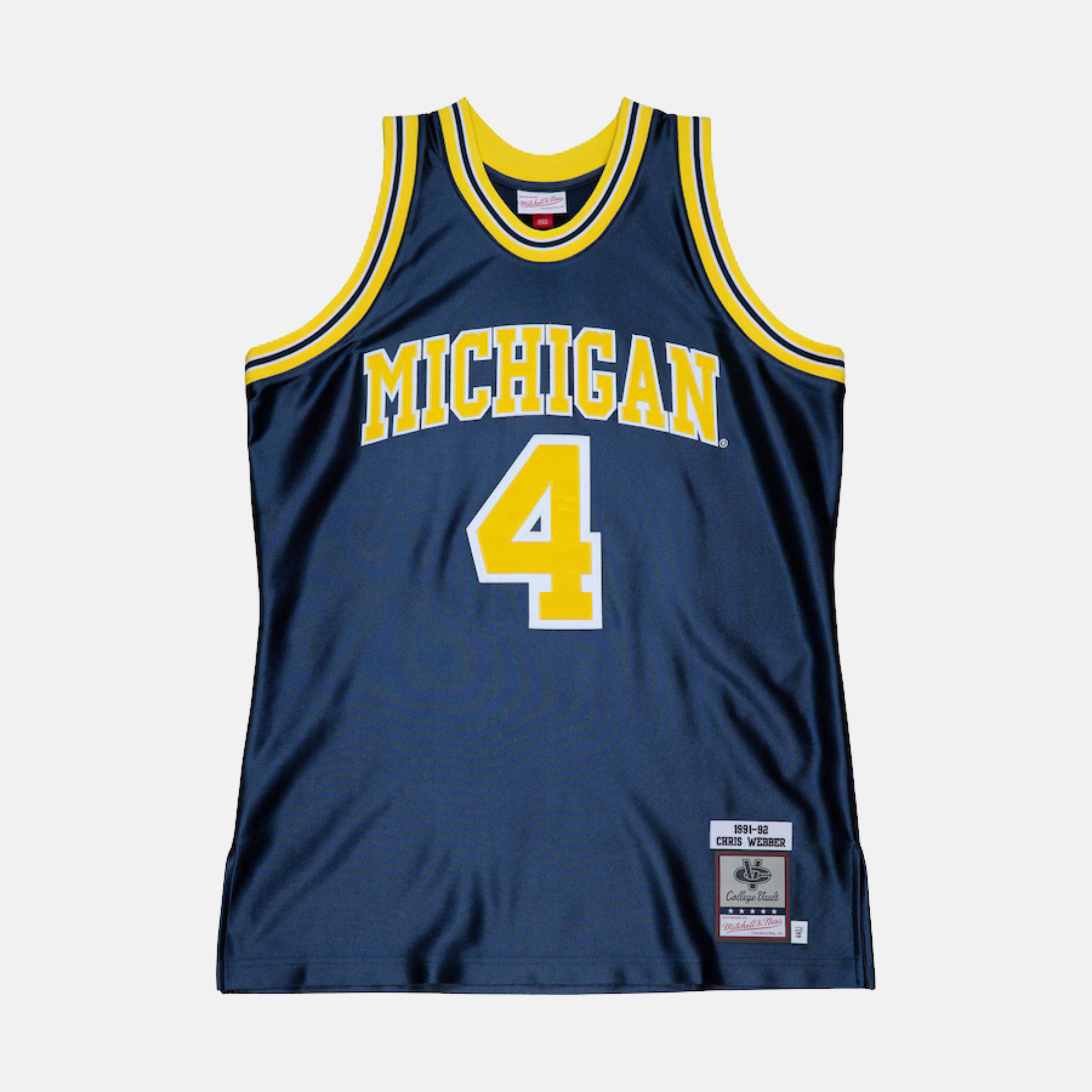 Mitchell & Ness NCAA University of Michigan Chris Webber Authentic Alumni Road Jersey