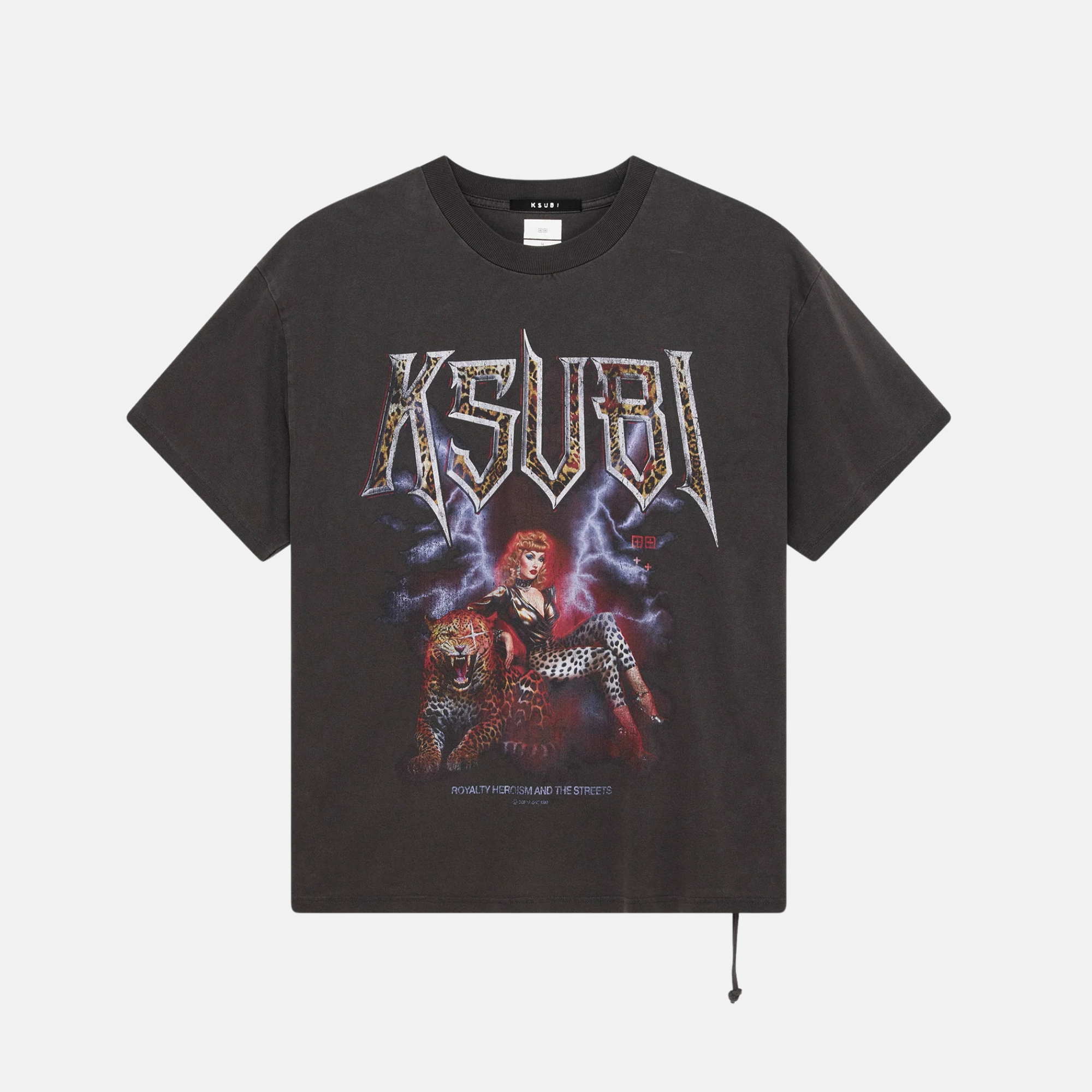 Ksubi Kingdom Ekcess Faded Black T-Shirt