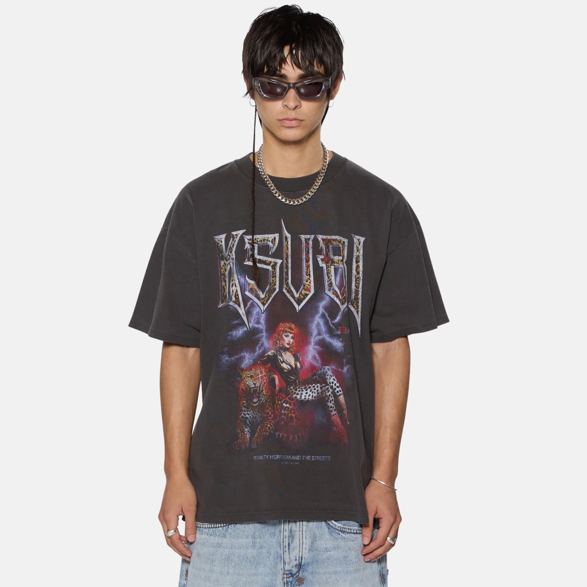 Ksubi Kingdom Ekcess Faded Black T-Shirt