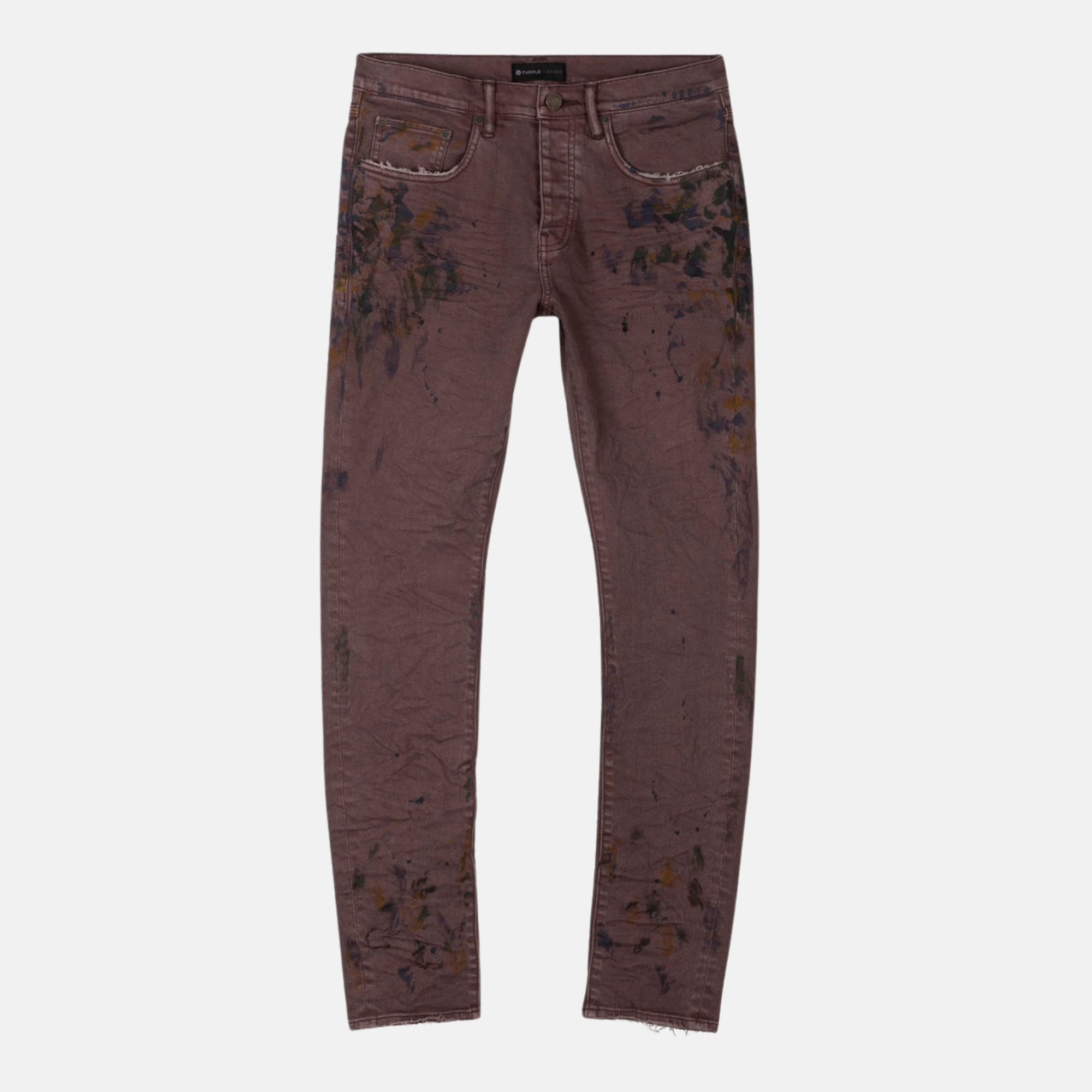 Purple Brand Oil Spill Sepia Paint Jeans