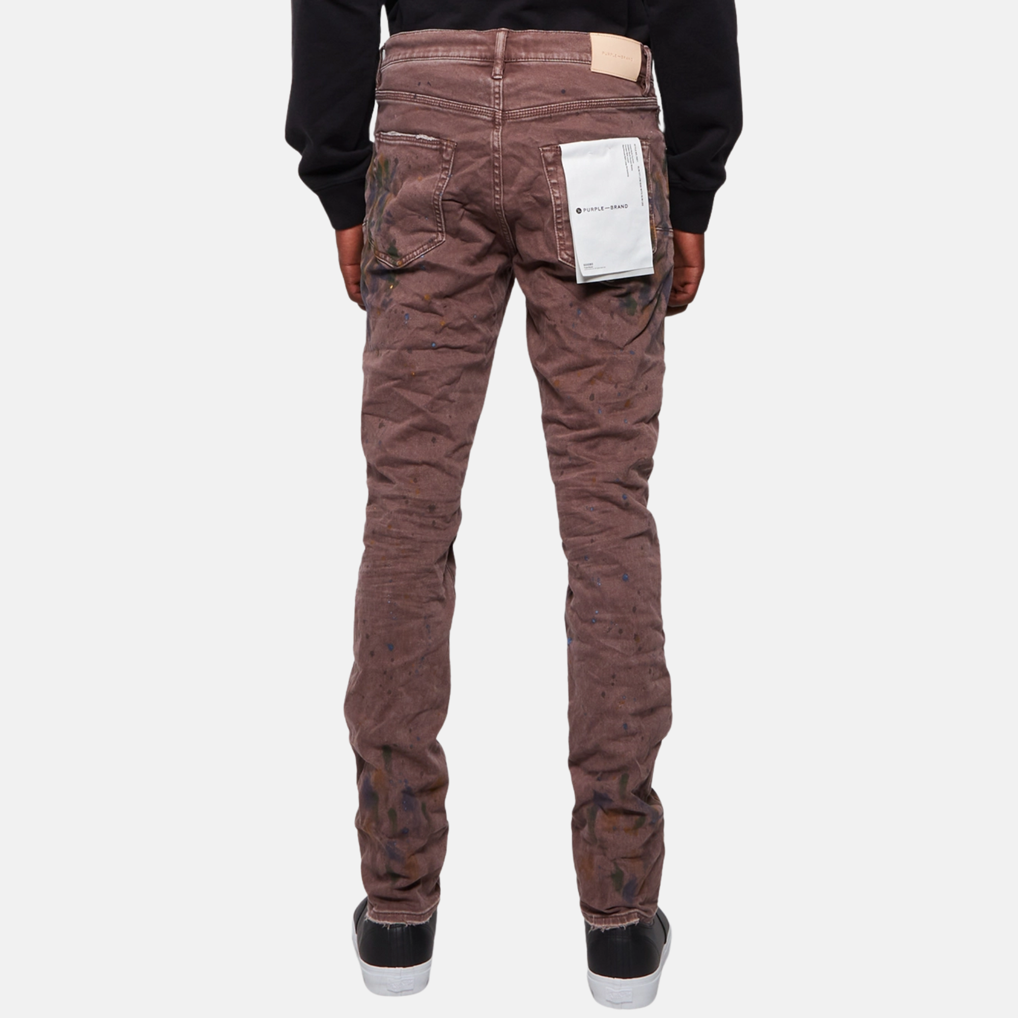 Purple Brand Oil Spill Sepia Paint Jeans