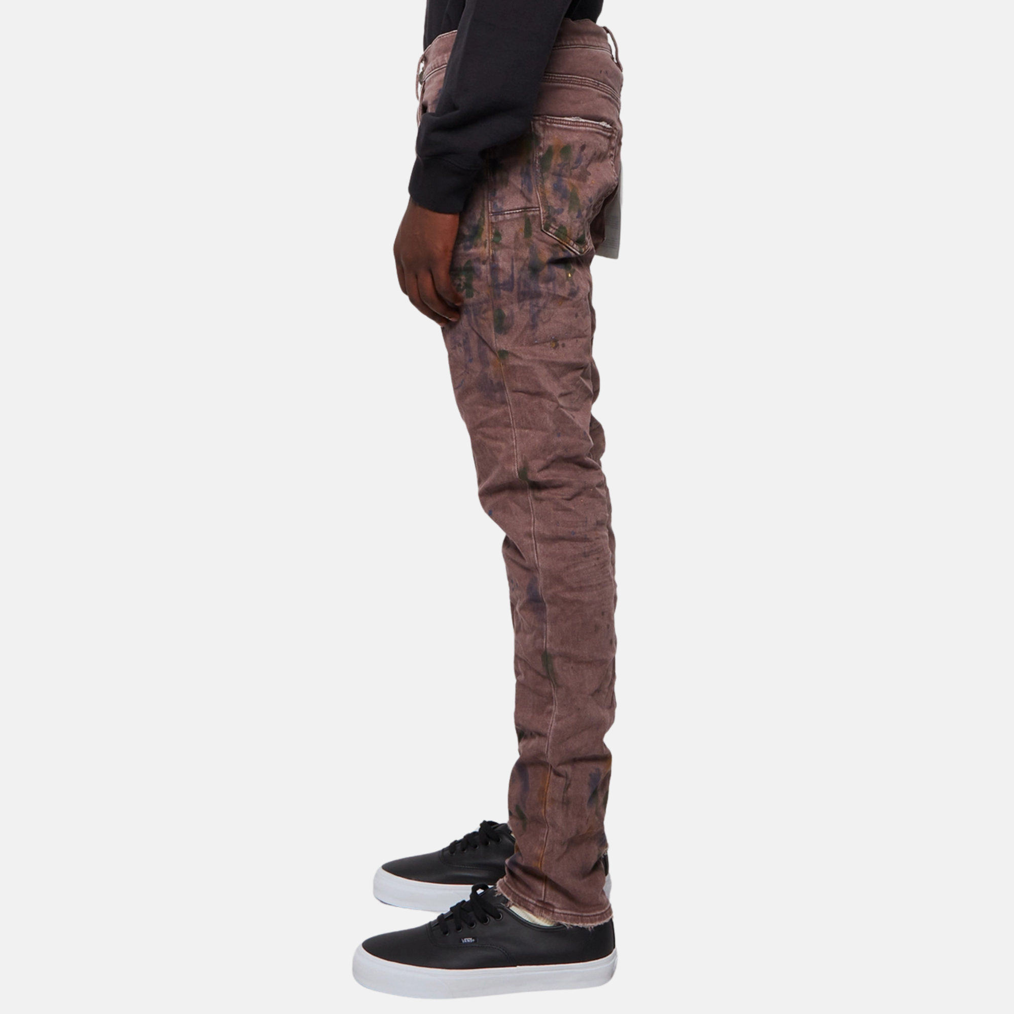 Purple Brand Oil Spill Sepia Paint Jeans