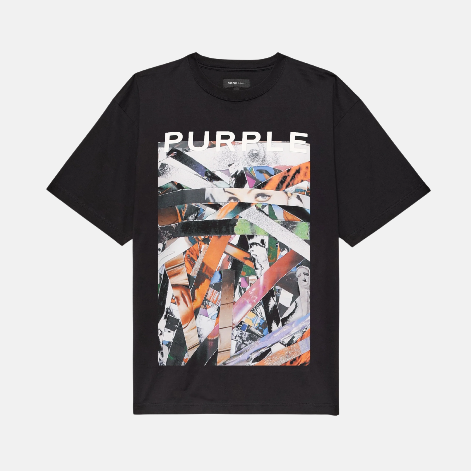 Purple Brand Black Scraps T-Shirt